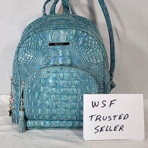 BRAHMIN ASTRAL DARTMOUTH BACKPACK PURSE W/ DOUBLE TASSELS FOR ZIPPER PULLS